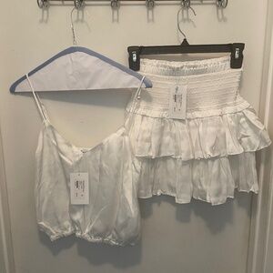 New Seashell Tiered Skirt & Top size small